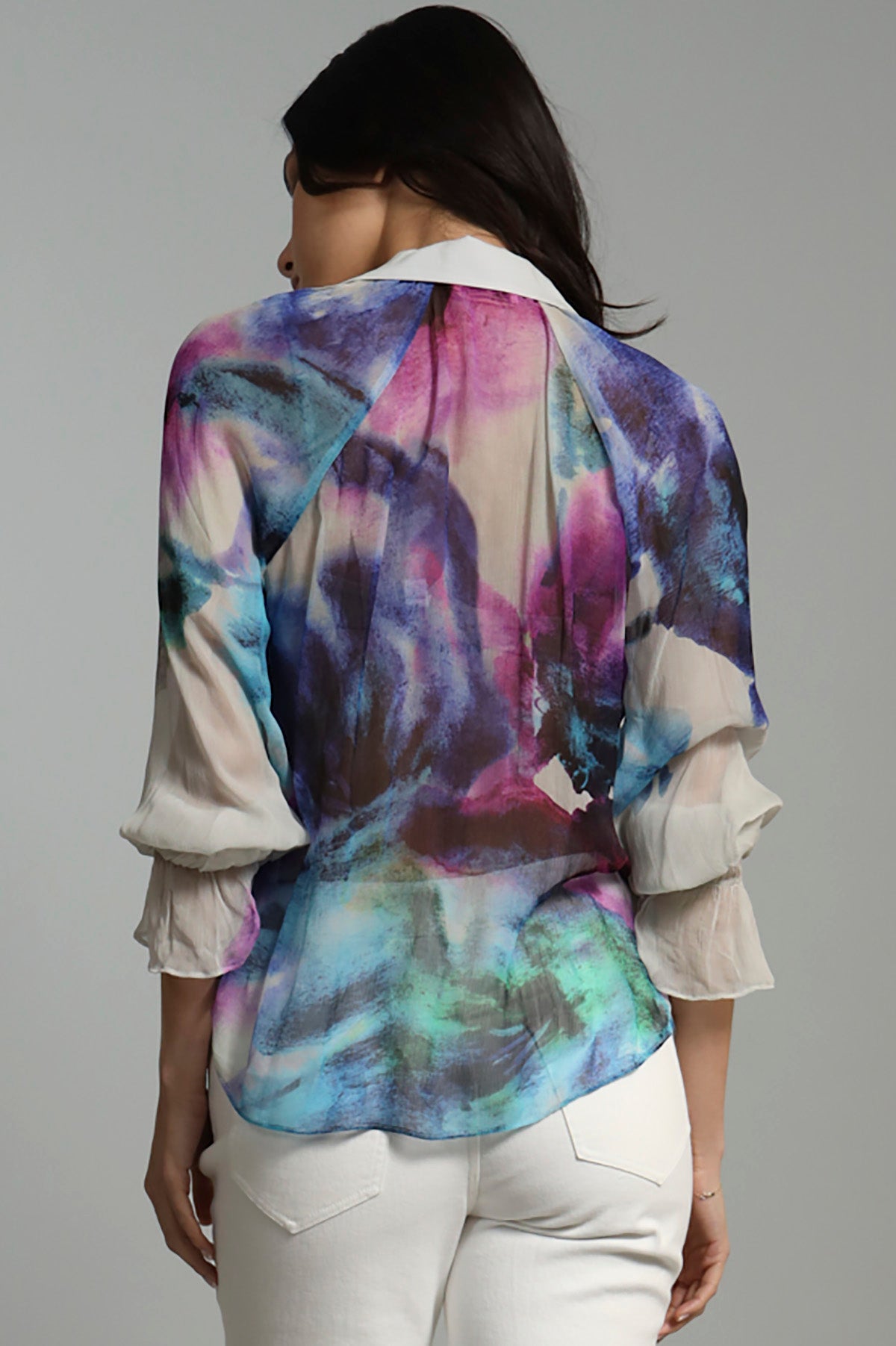 Lotus Flower Peasant Blouse