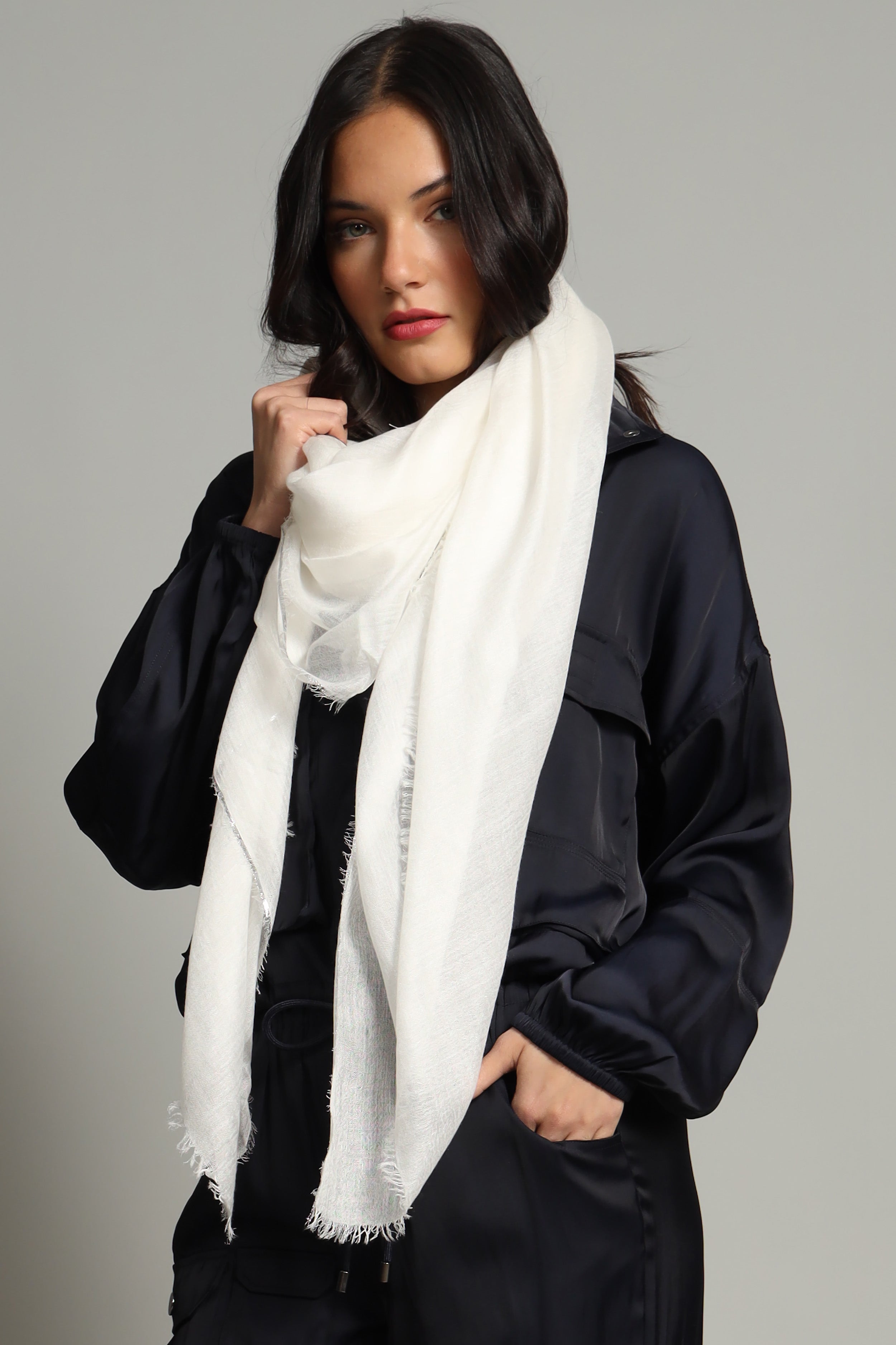 Cashmere Glitter - White