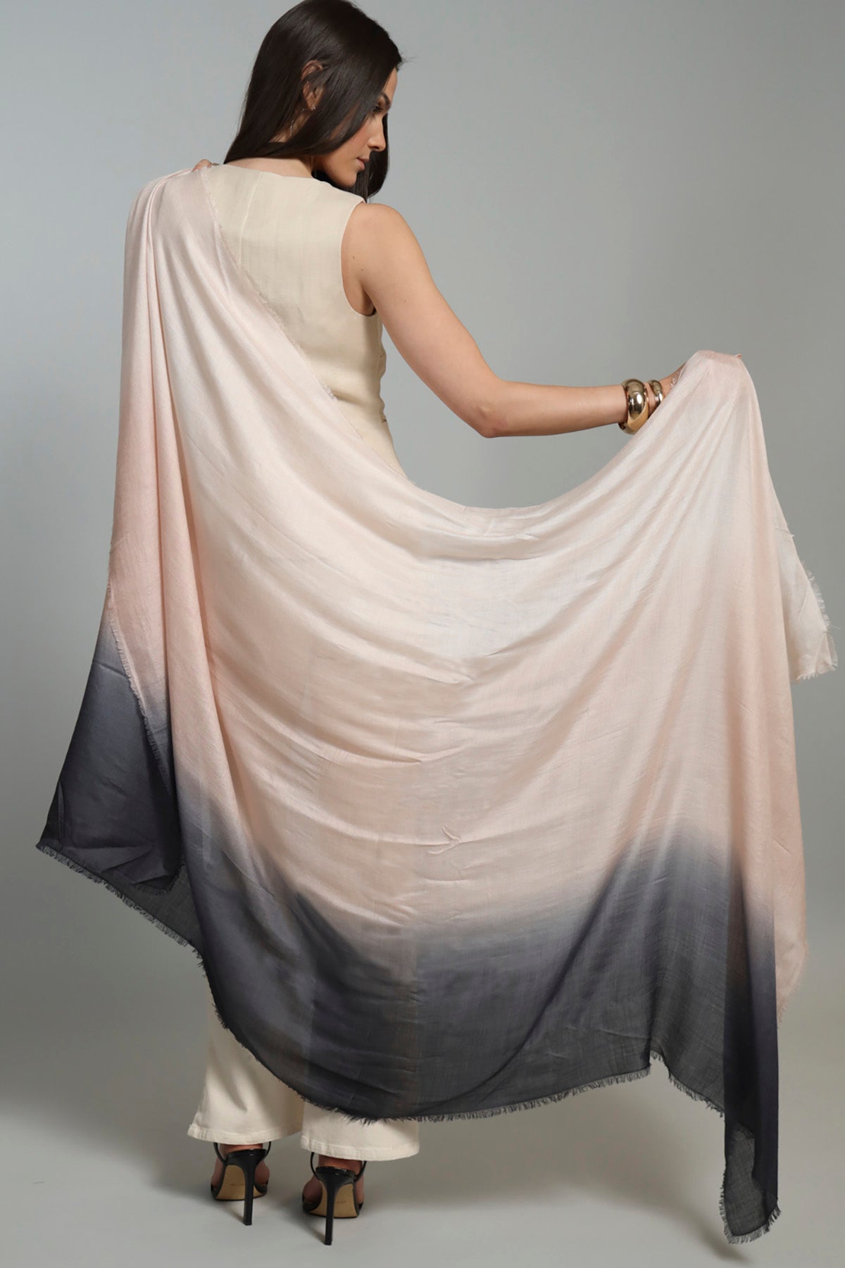 Vintage Dip-Dye Scarf