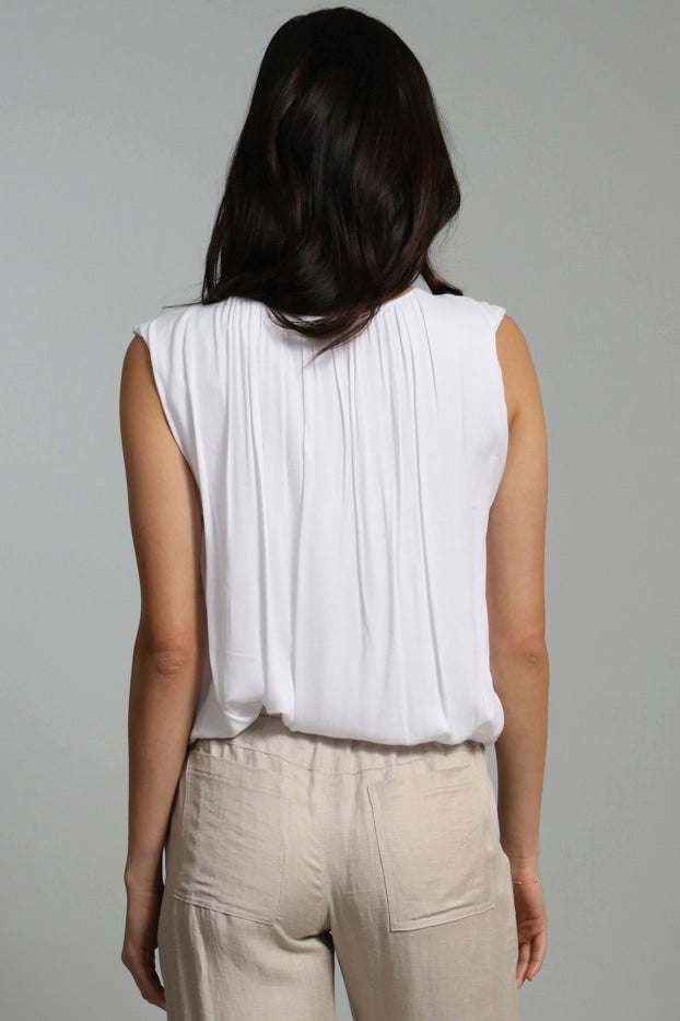 Yummy Crepe Bubble Hem Top