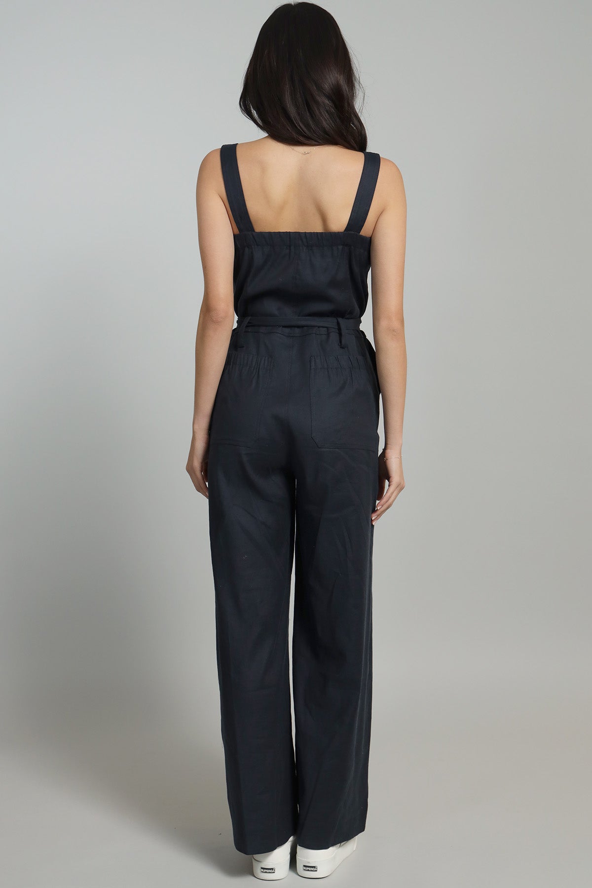 Linen / Cupro Utility Jumpsuit