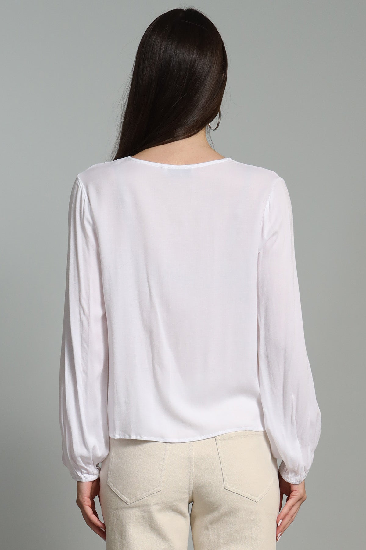 Yummy crepe pintuck blouse