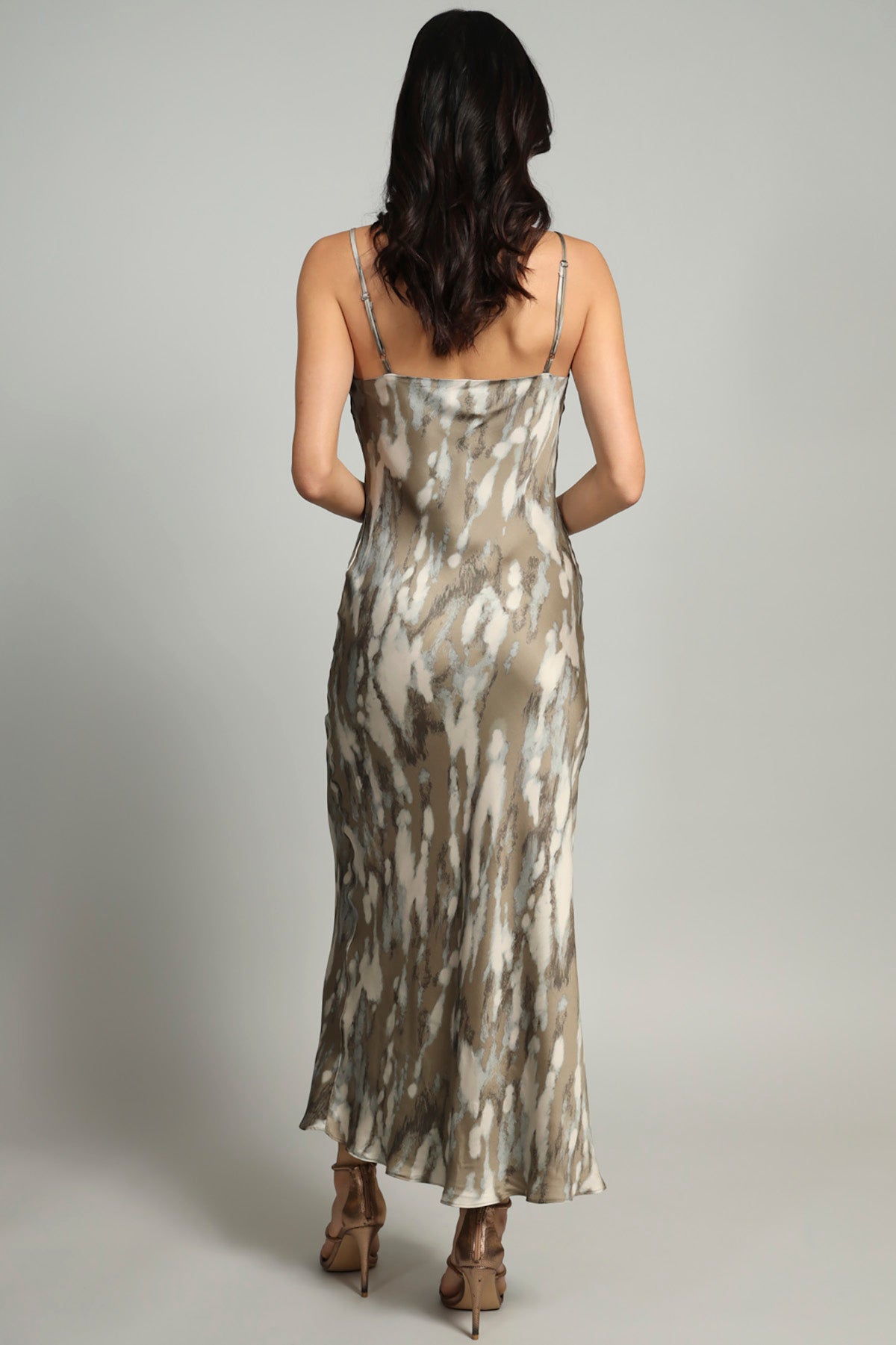 Cloudy Bias Cut Dress