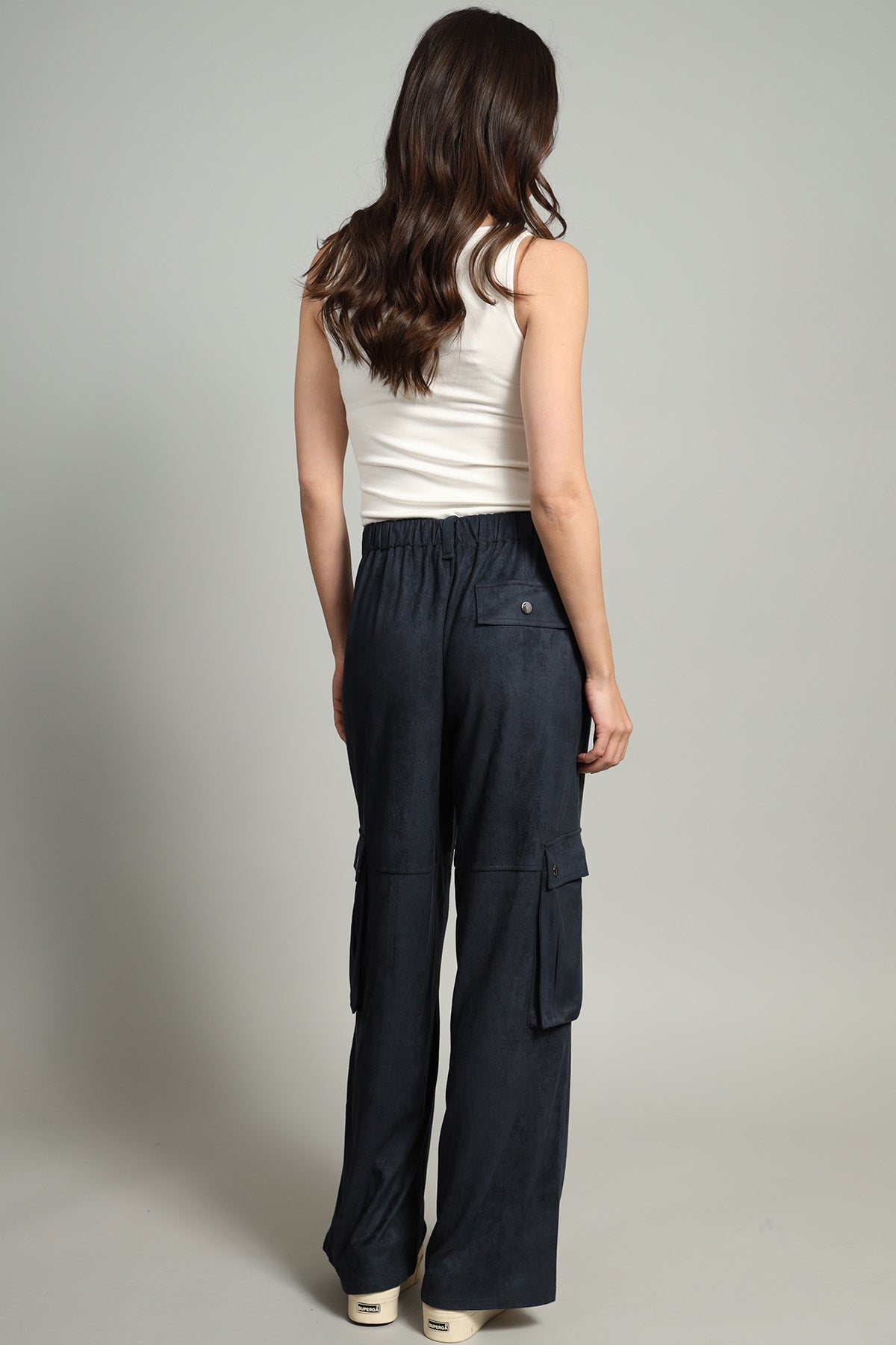 Ally Vegan Suede Cargo Pant
