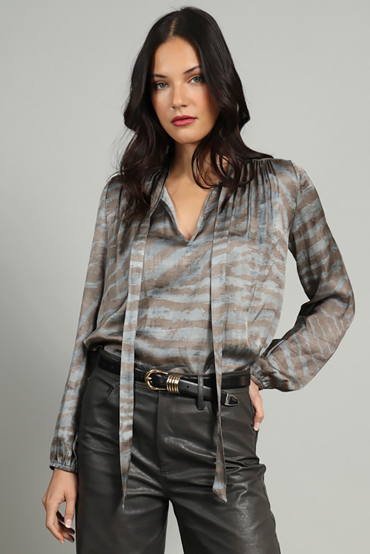 Eva Blue Zebra Top