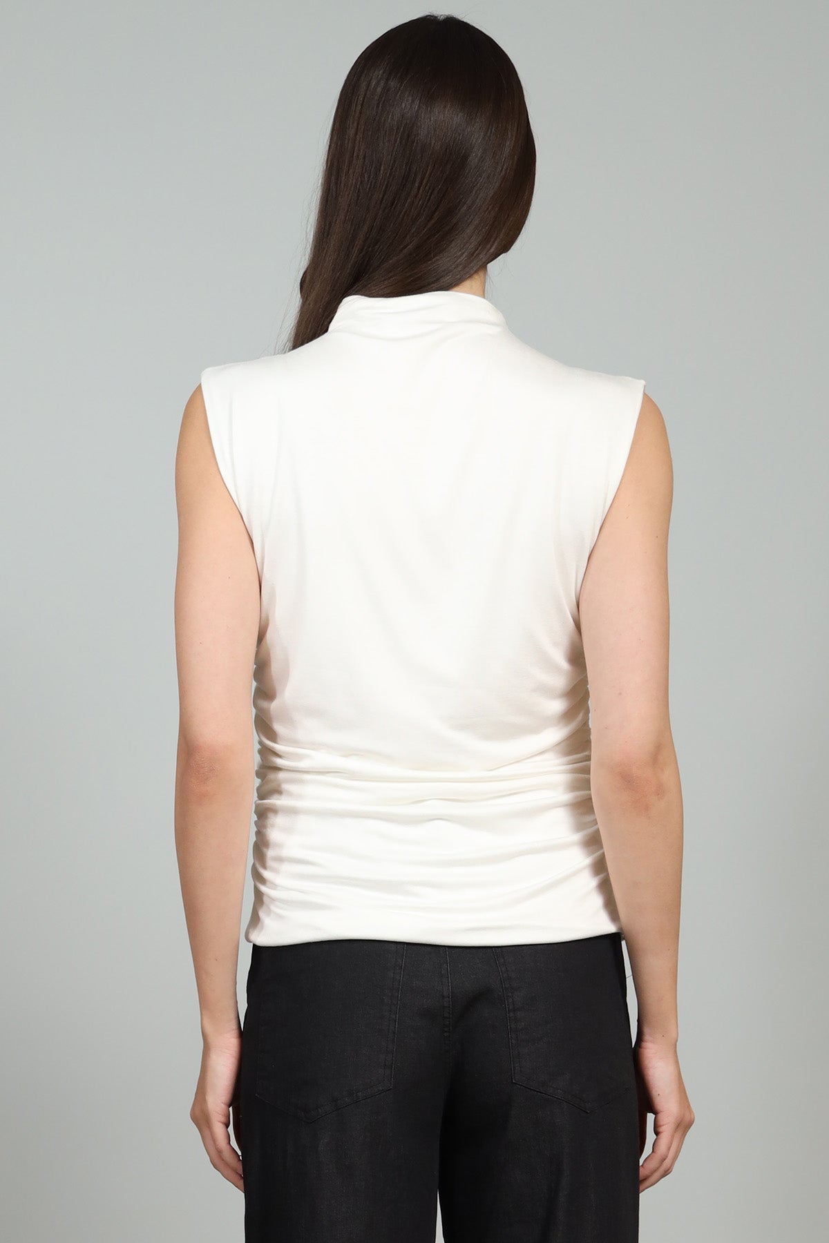 Cami Sleeveless Mock Neck Jersey Top