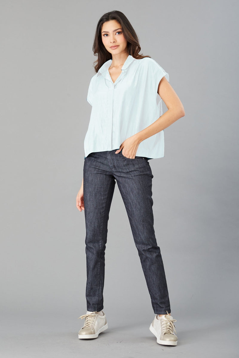 Collar V-Neck Top