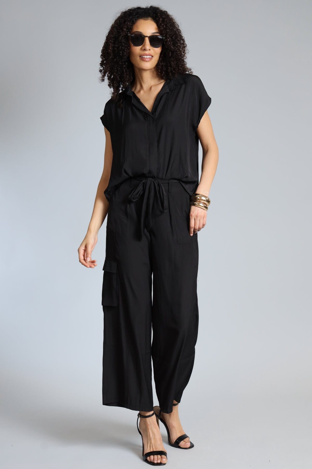 Belted D-Satin Cargo