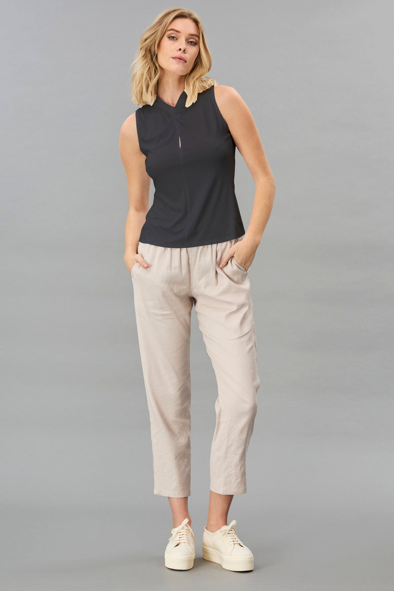 Luxe Jersey Twist Neck Top