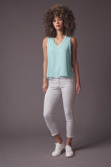Chiffon V-Neck Tank Top