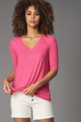 V-Neck Rib Tee