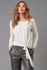 Tie-Front Hybrid Top