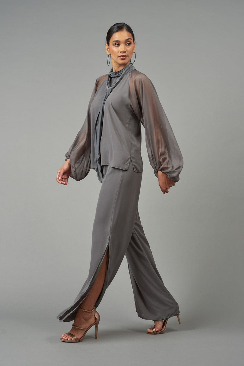 Double Layer High Slit Pant