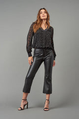 Vegan Leather Flare Ankle
