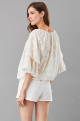 Floral Burnout Top