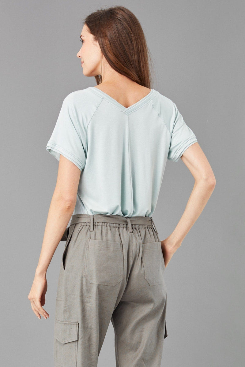 V-Neck Baseball Tee
