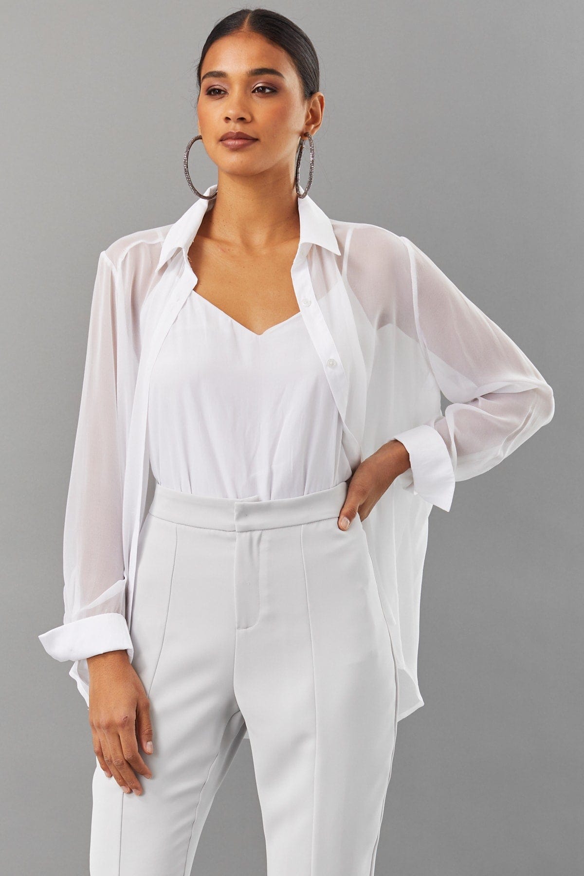 Chiffon Dress Shirt