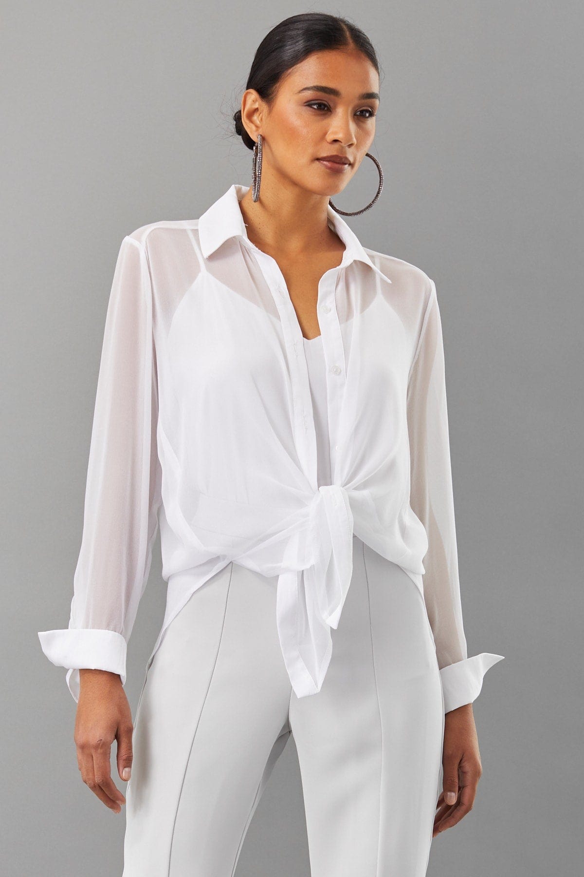Chiffon Dress Shirt