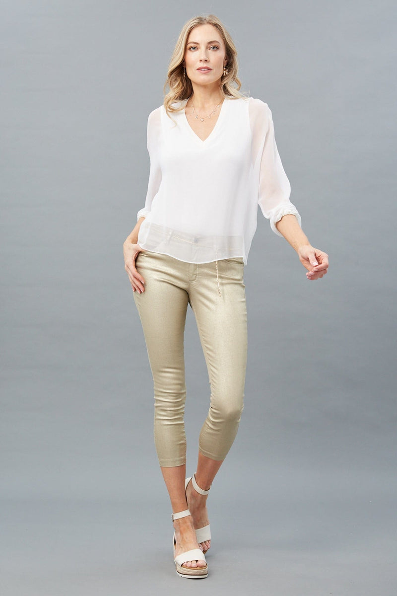 Chiffon V-Neck Top