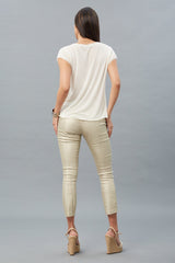 Gold Denim Skinny Jeans