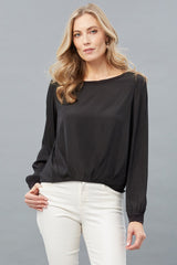 Balloon Sleeve Hi-Lo Top