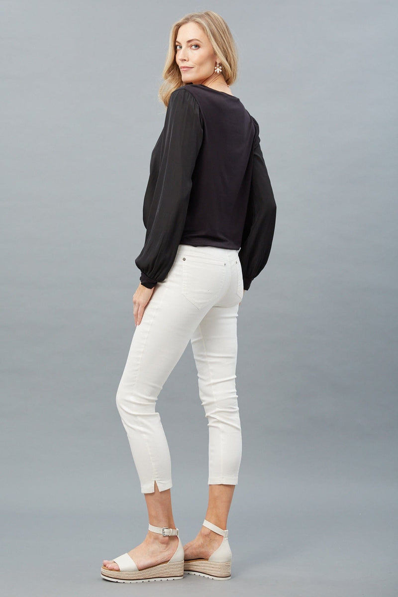 Balloon Sleeve Hi-Lo Top