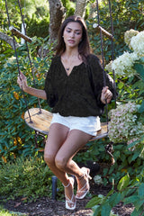 Floral Burnout Top