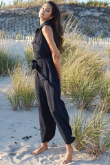 Sleeveless Utility Jumpsuit